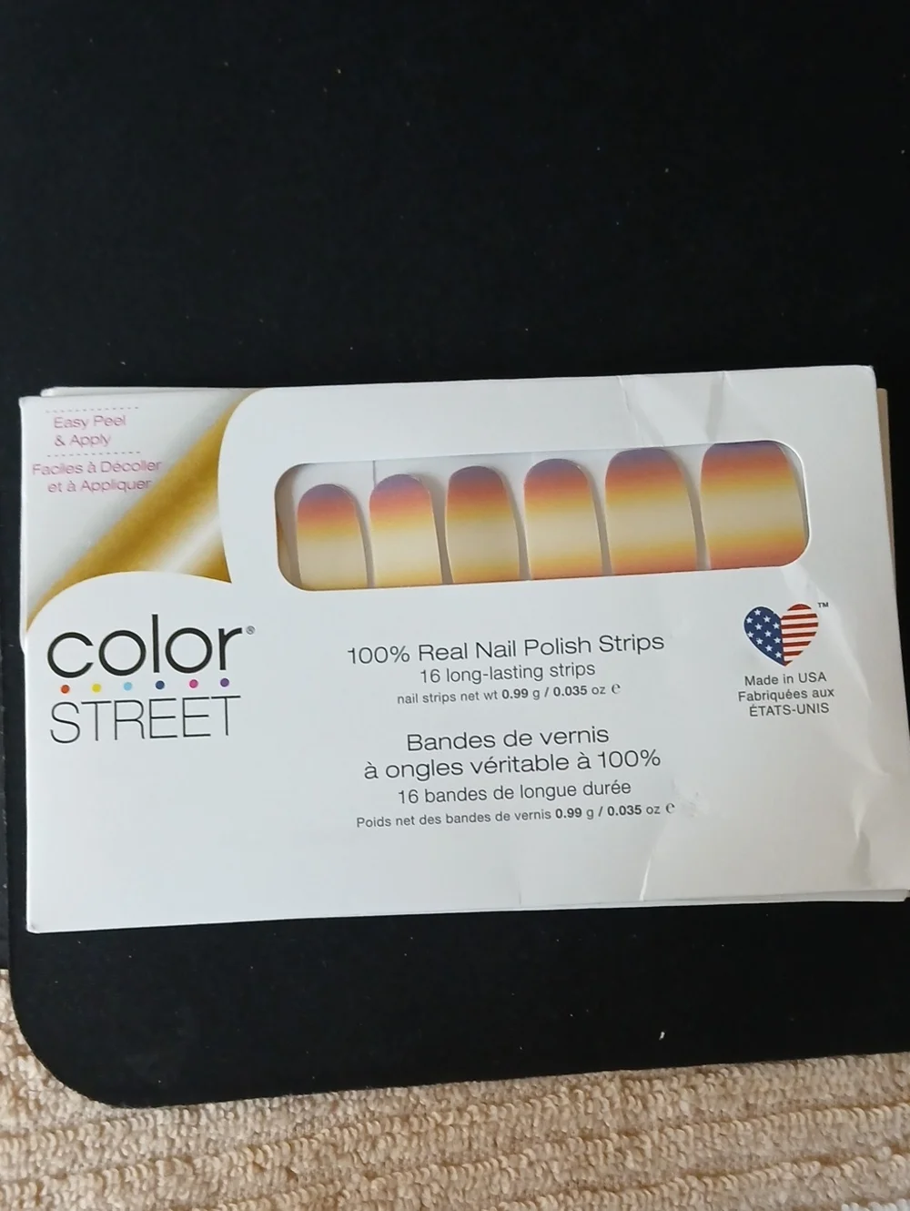 Color Street 100% Real Nail Polish Strips - Set Of 4 New Sealed